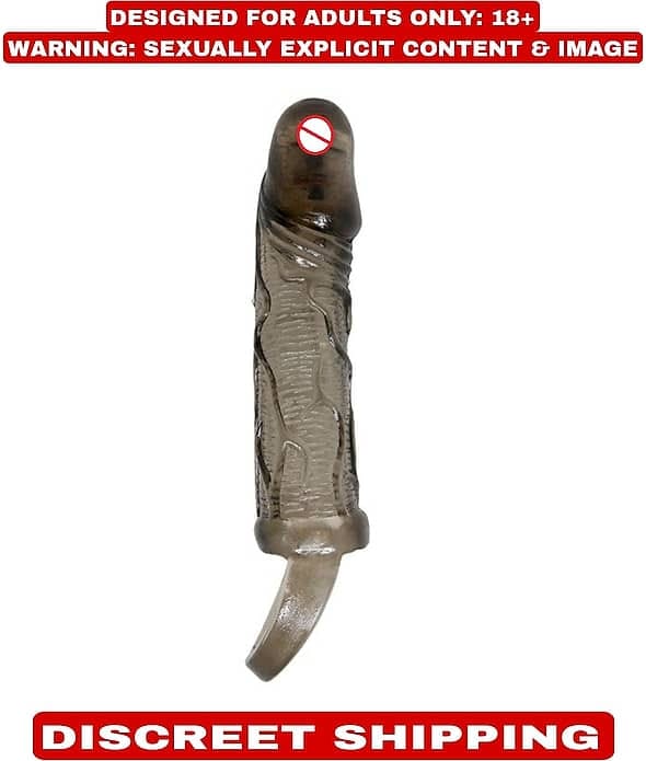 Vibrating Textured Sleeve with Suction Base for Men